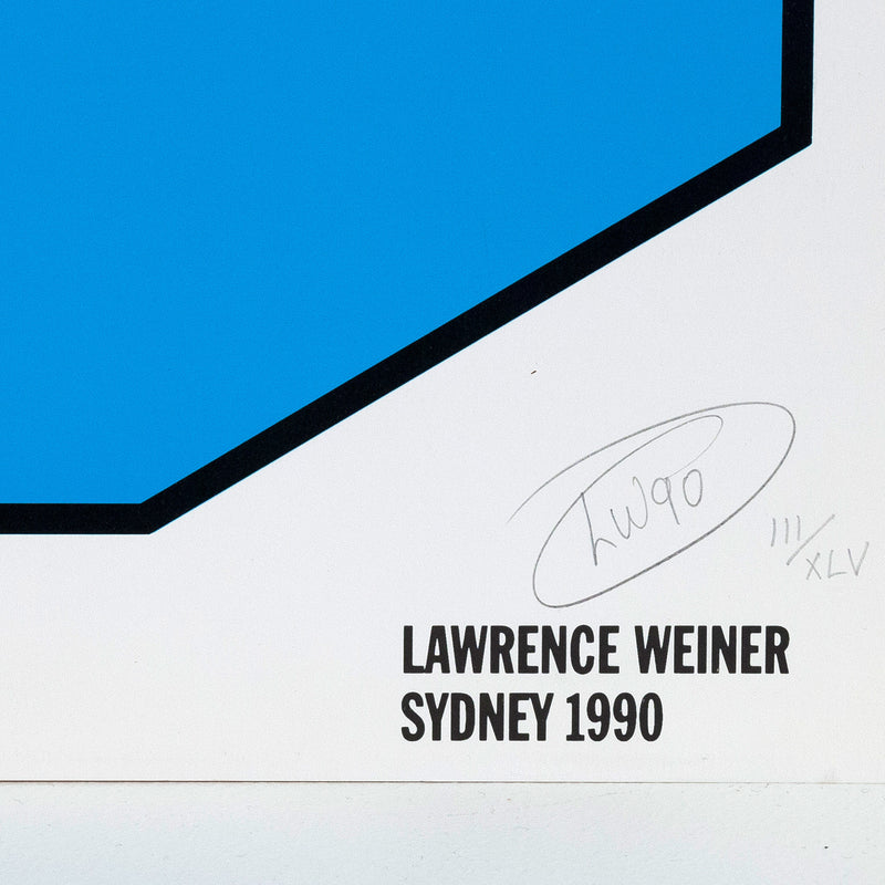 Lawrence Weiner prints Caviar20