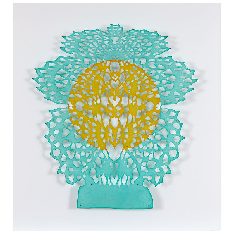 Lizz Aston, Monument (To A Future Self), hand cut paper, 2020, Caviar 20