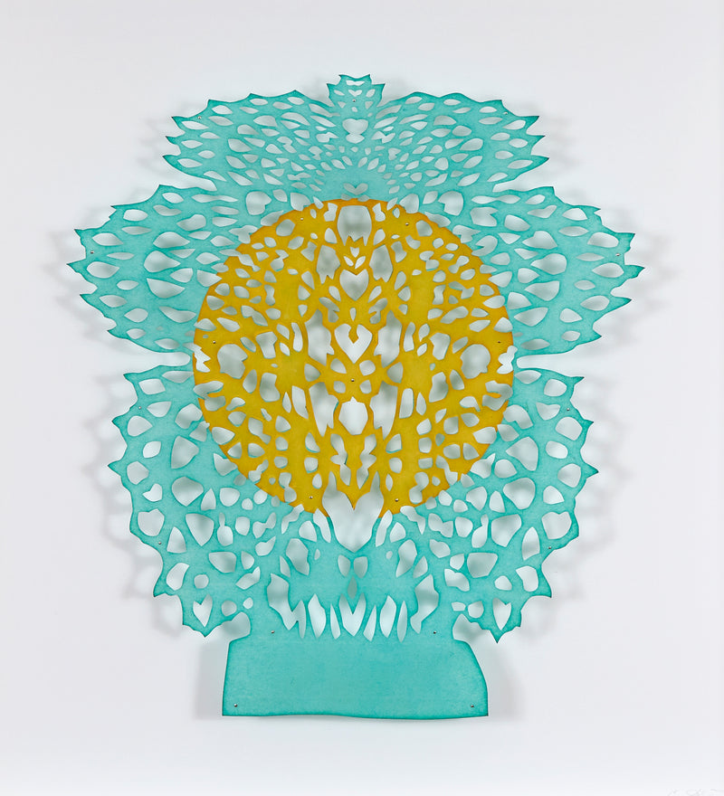 Lizz Aston, Monument (To A Future Self), hand cut paper, 2020, Caviar 20, 