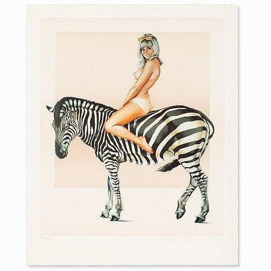 MEL RAMOS "ZEBRA" LITHO, 1981