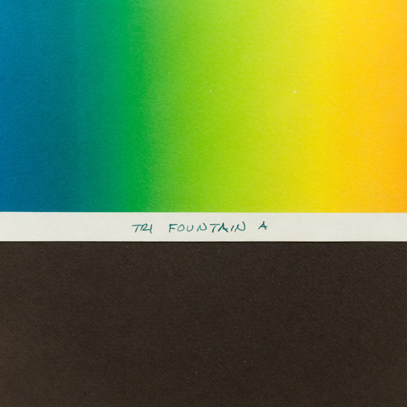 MICHAEL HAYDEN "TRI-FOUNTAIN" LITHOGRAPH, 1976