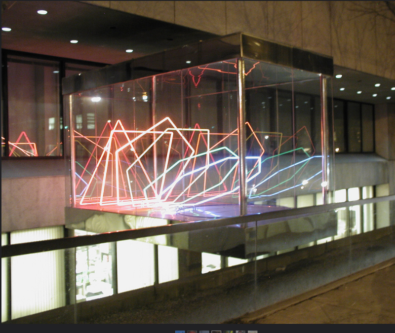 MICHAEL HAYDEN "TRI-FOUNTAIN" LITHOGRAPH, 1976