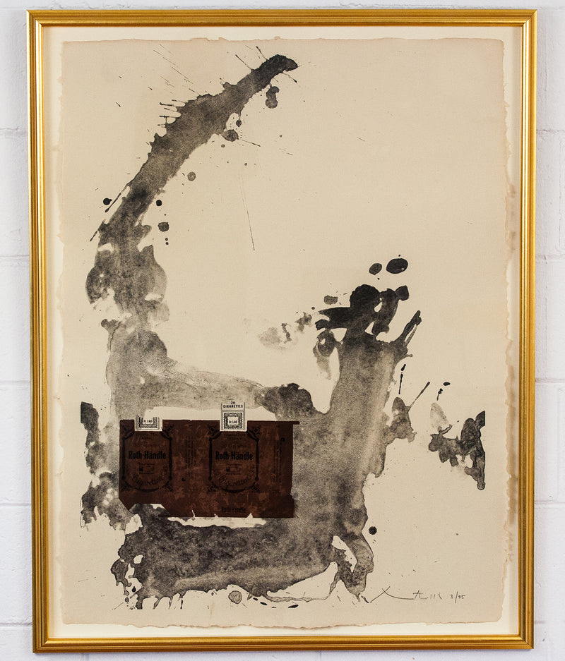 ROBERT MOTHERWELL "TOBACCO ROTH" LITHO, 1975