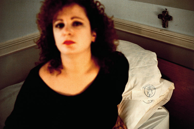 NAN GOLDIN "SELF PORTRAIT IN THE LODGE", 1988