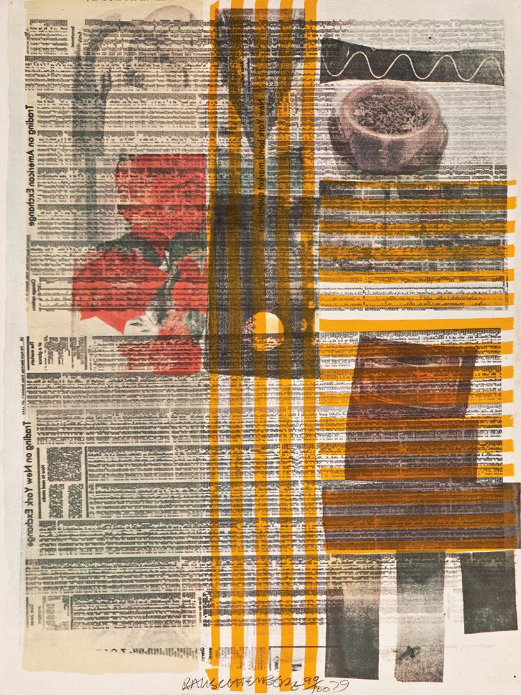 ROBERT RAUSCHENBERG "ONE MORE / HALFWAY THERE" SCREENPRINT, 1979