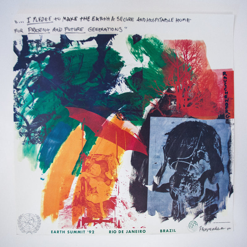 ROBERT RAUSCHENBERG "RIO EARTH SUMMIT" LITHO, 1992