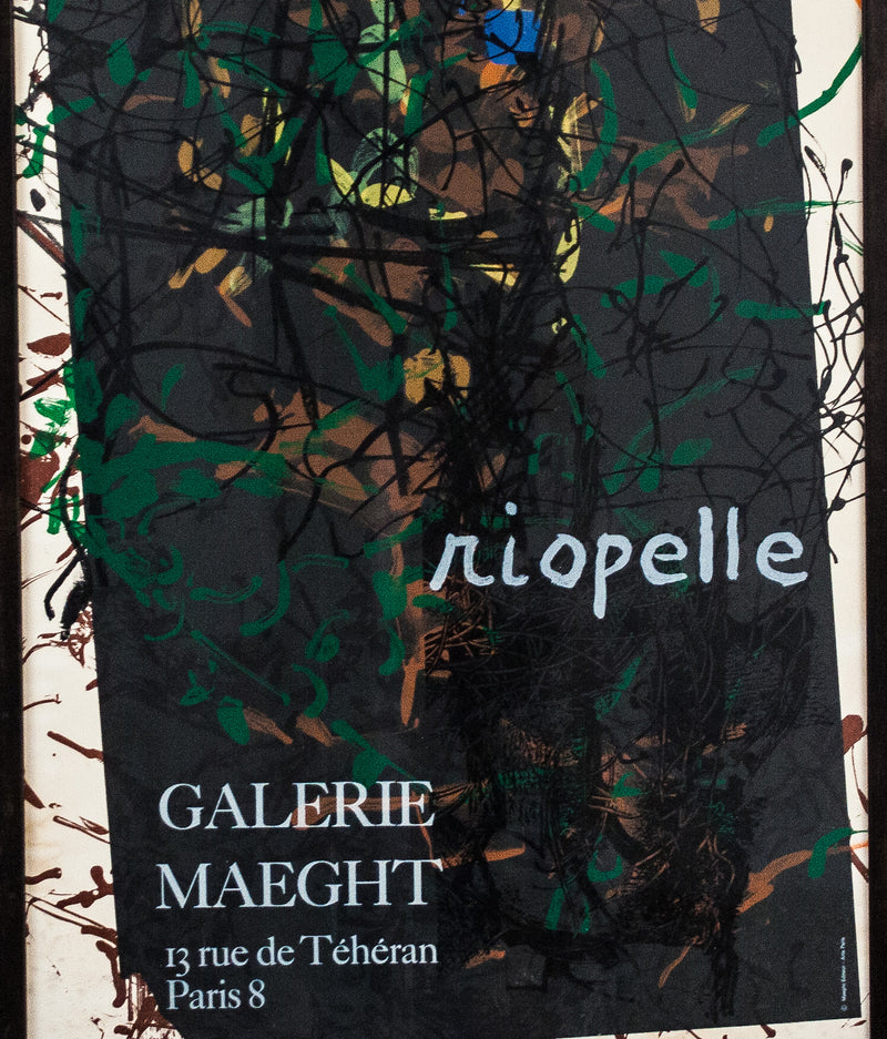 RIOPELLE EXHIBITION POSTER PARIS, 1970