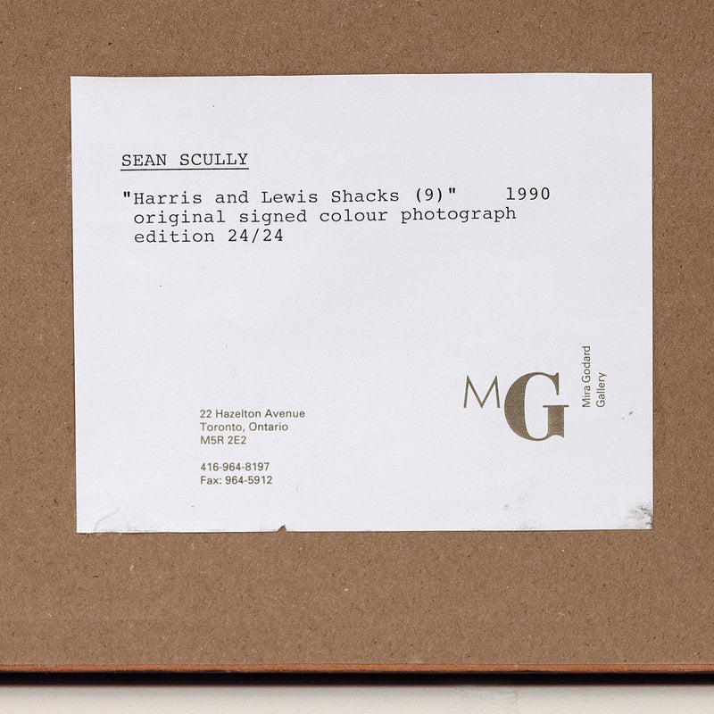 SEAN SCULLY "SHACKS #9" PHOTOGRAPH, 1990