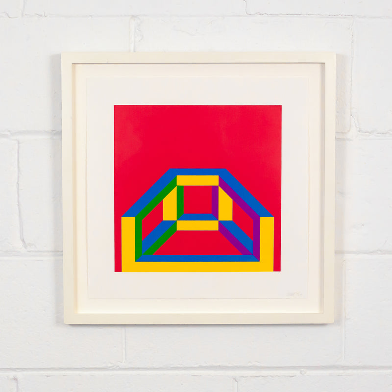 SOL LEWITT "ISOMETRIC FIGURE" LINOCUT, 2004