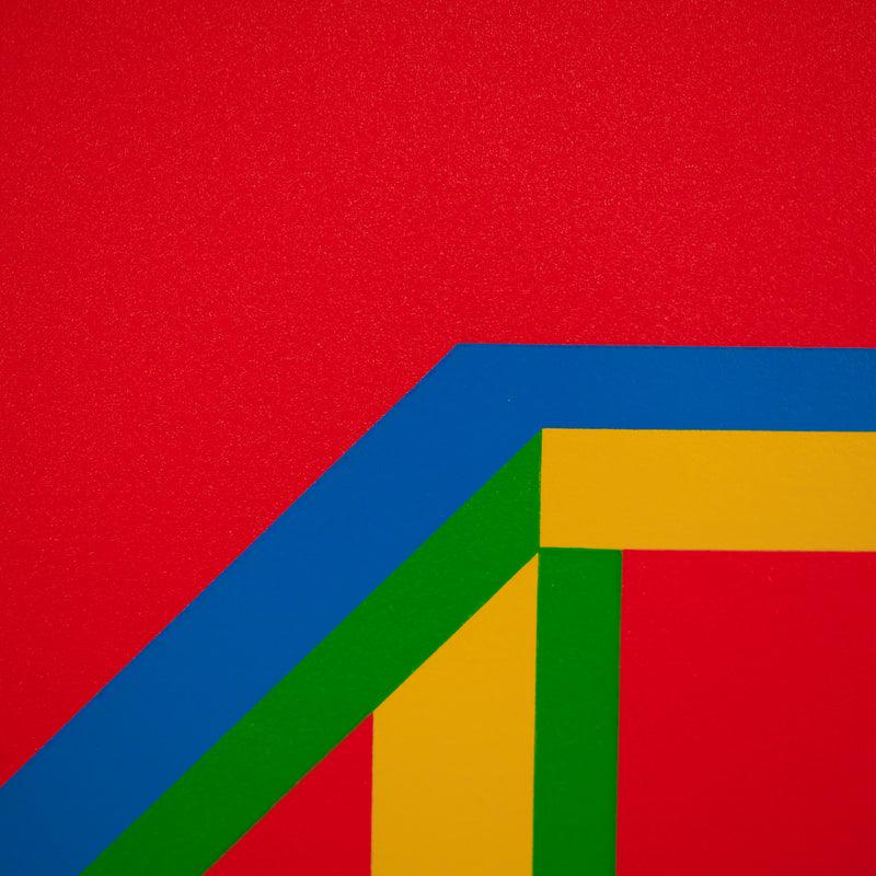 SOL LEWITT "ISOMETRIC FIGURE" LINOCUT, 2004