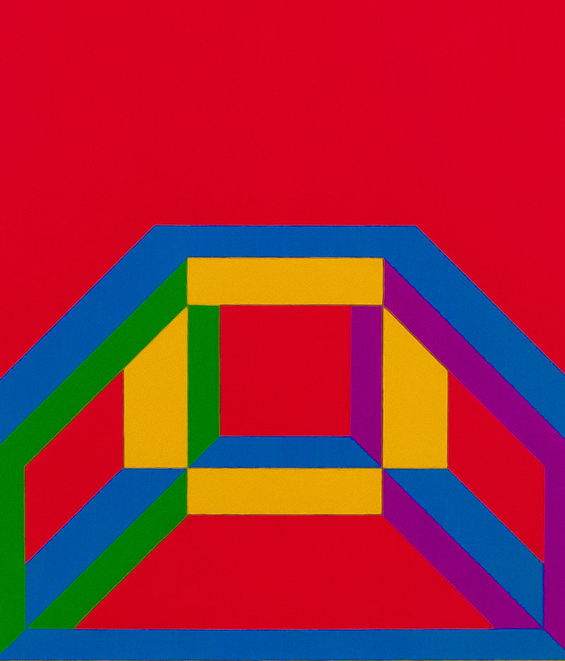 SOL LEWITT "ISOMETRIC FIGURE" LINOCUT, 2004