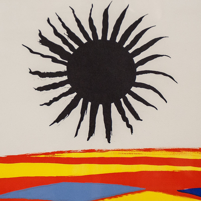 ALEXANDER CALDER "SOLEIL NOIR" LITHO