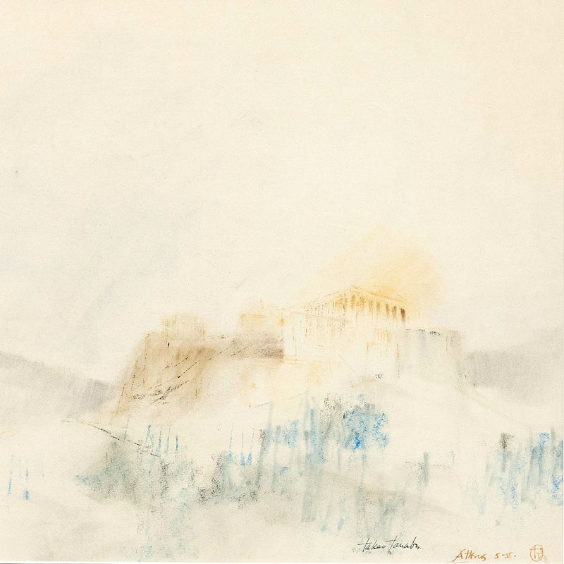 TAKAO TANABE "ATHENS" DRAWING, 1955