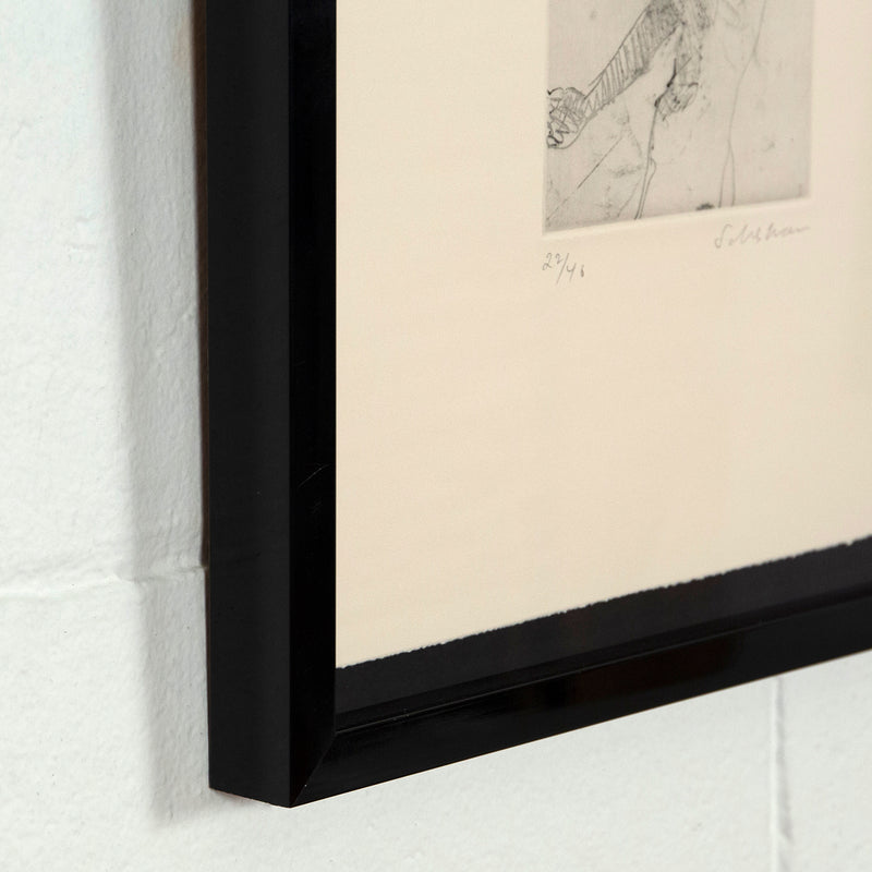 Tony Scherman 1999 etching Lady Macbeth, Caviar20 frame