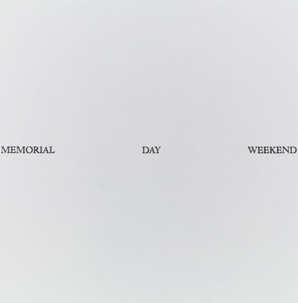 FELIX GONZALES-TORRES "MEMORIAL DAY WEEKEND" 1989