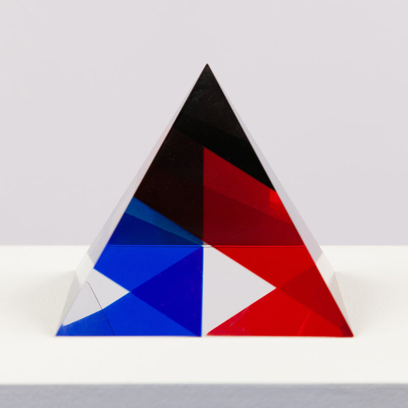 Vasa Mihich triangle acrylic red