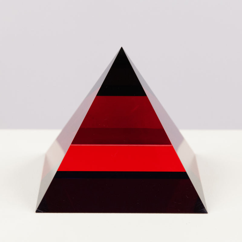 Vasa Mihich triangle acrylic red
