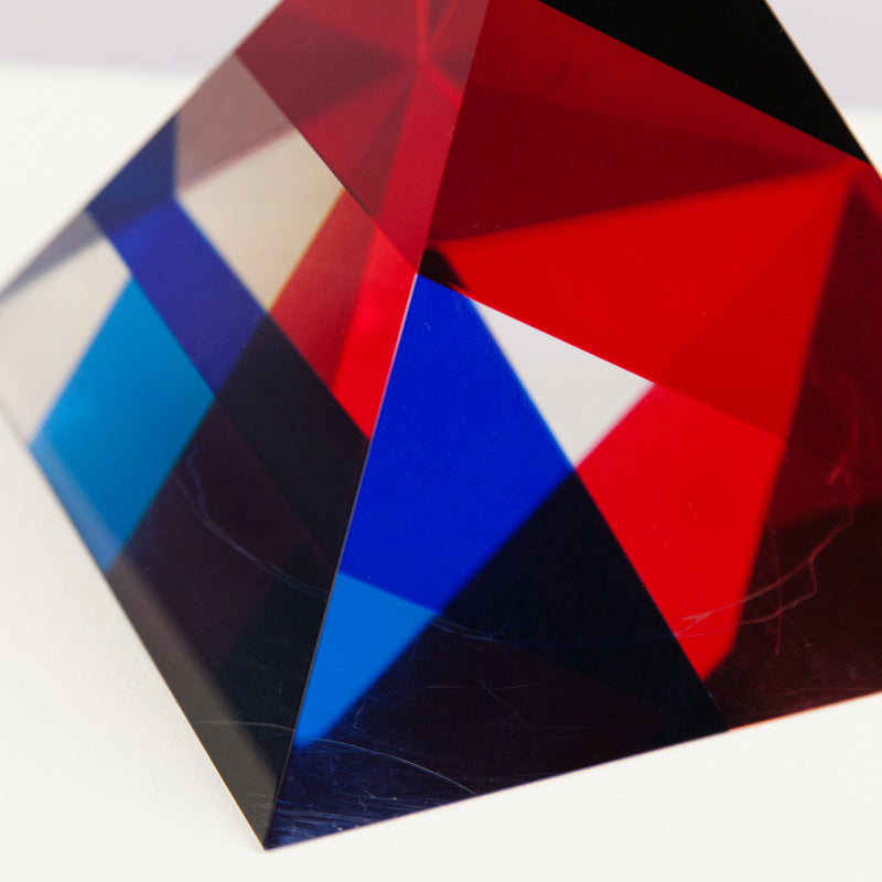 Vasa Mihich triangle acrylic red