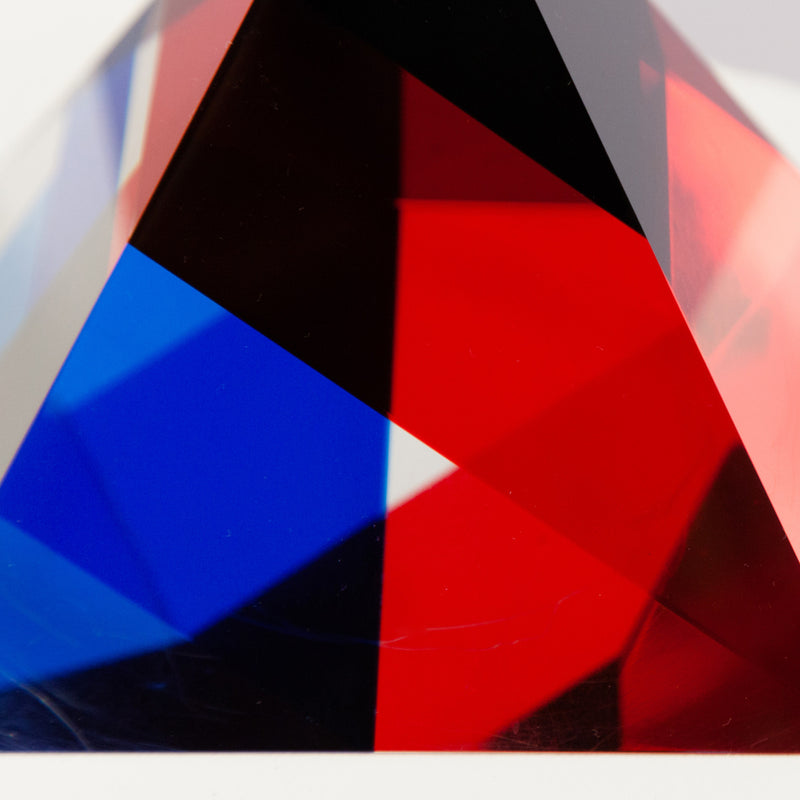 Vasa Mihich triangle acrylic red