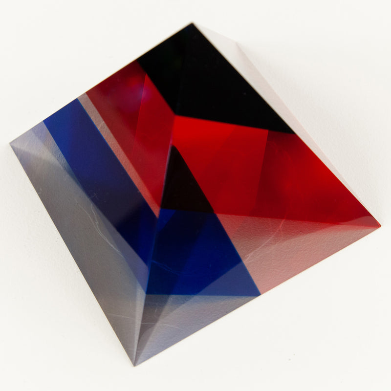 Vasa Mihich triangle acrylic red