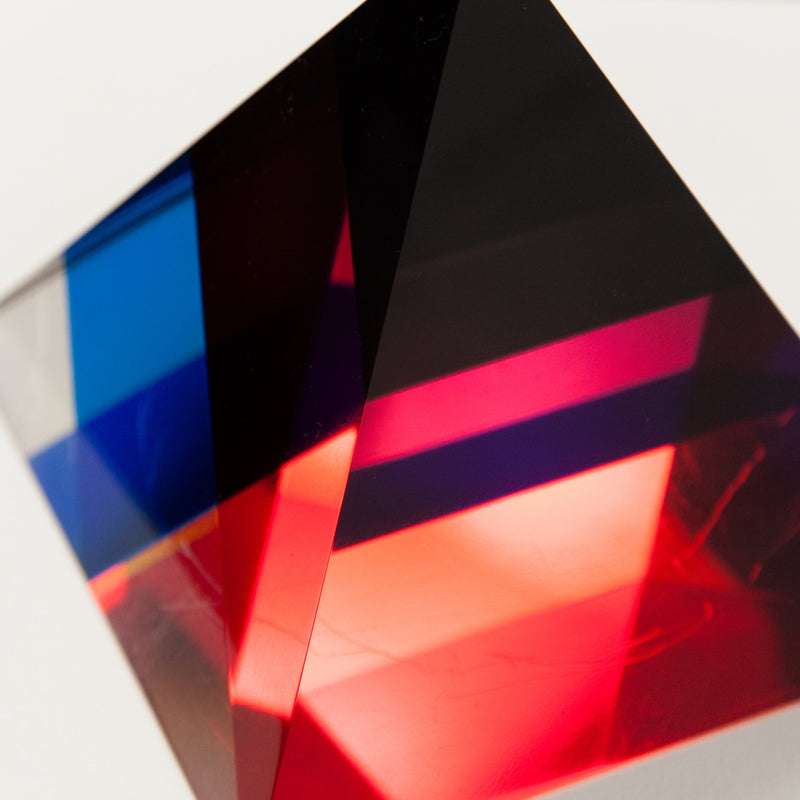 Vasa Mihich triangle acrylic red