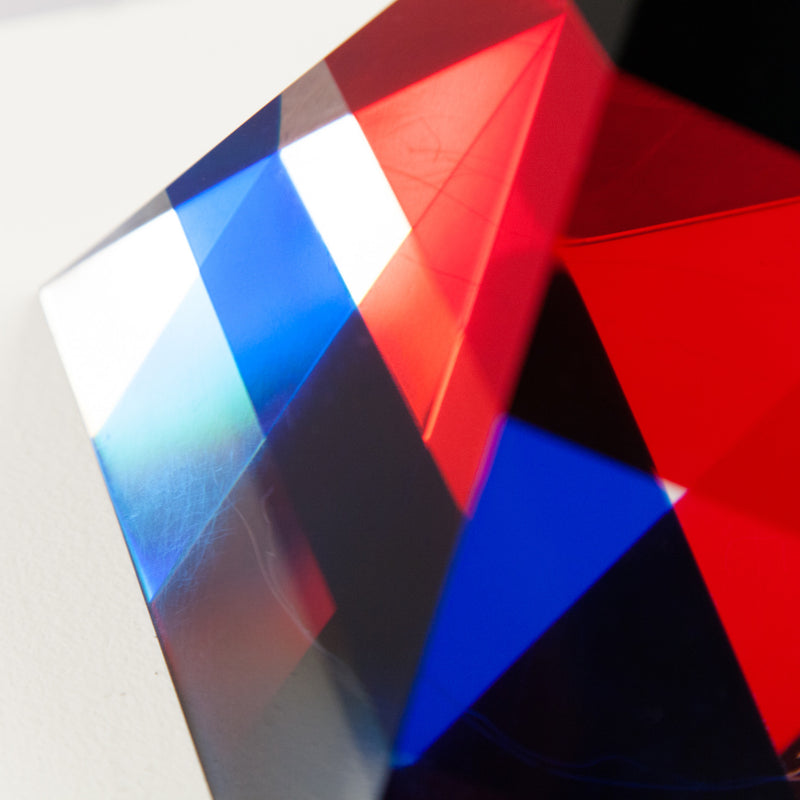 Vasa Mihich triangle acrylic red