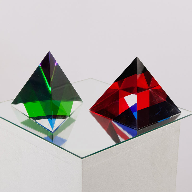 Vasa Mihich triangle acrylic red