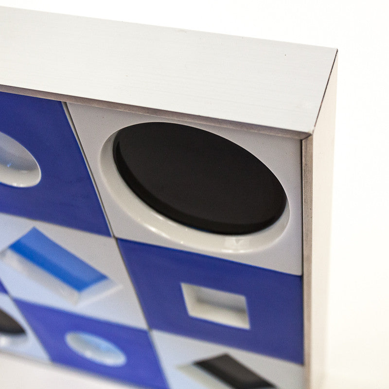 VASARELY "PORCELAIN SQUARE RELIEF" FOR ROSENTHAL