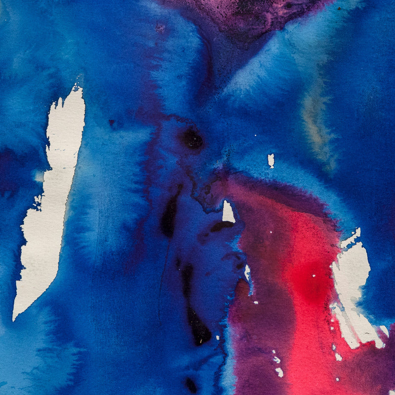 WILLIAM RONALD "BLUE RASPBERRY" WATERCOLOR, 1967