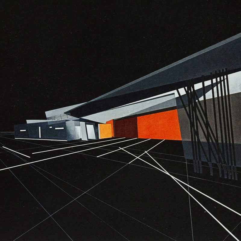 Zaha Hadid Vitra Fire Station, Collotype print, 1993,  Caviar20