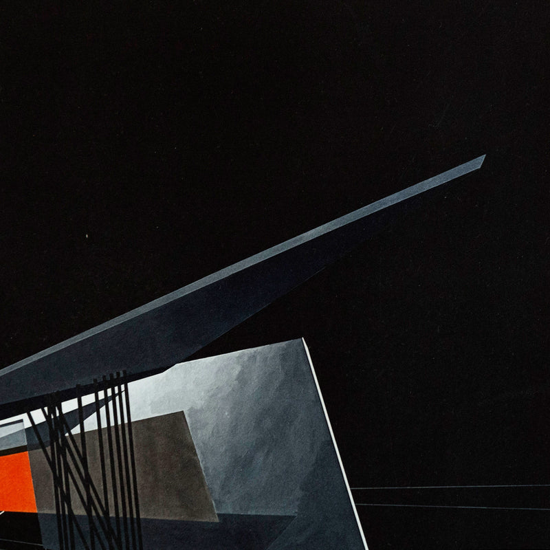 Zaha Hadid Vitra Fire Station, Collotype print, 1993,  Caviar20