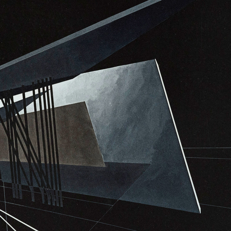 Zaha Hadid Vitra Fire Station, Collotype print, 1993,  Caviar20