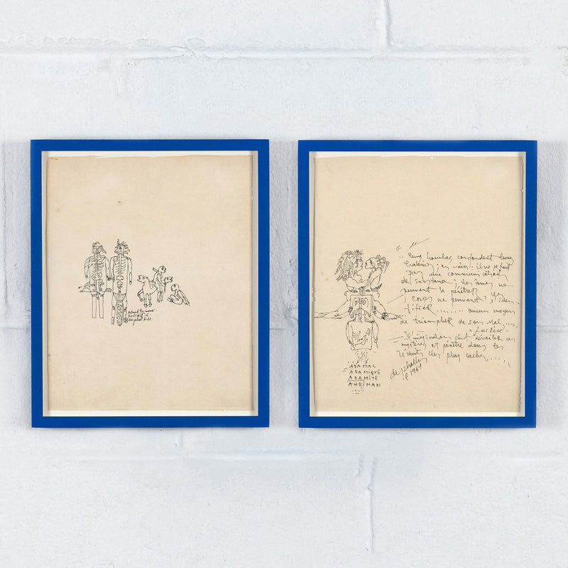 NIKI DE SAINT PHALLE, “TWO DRAWINGS”, 1967