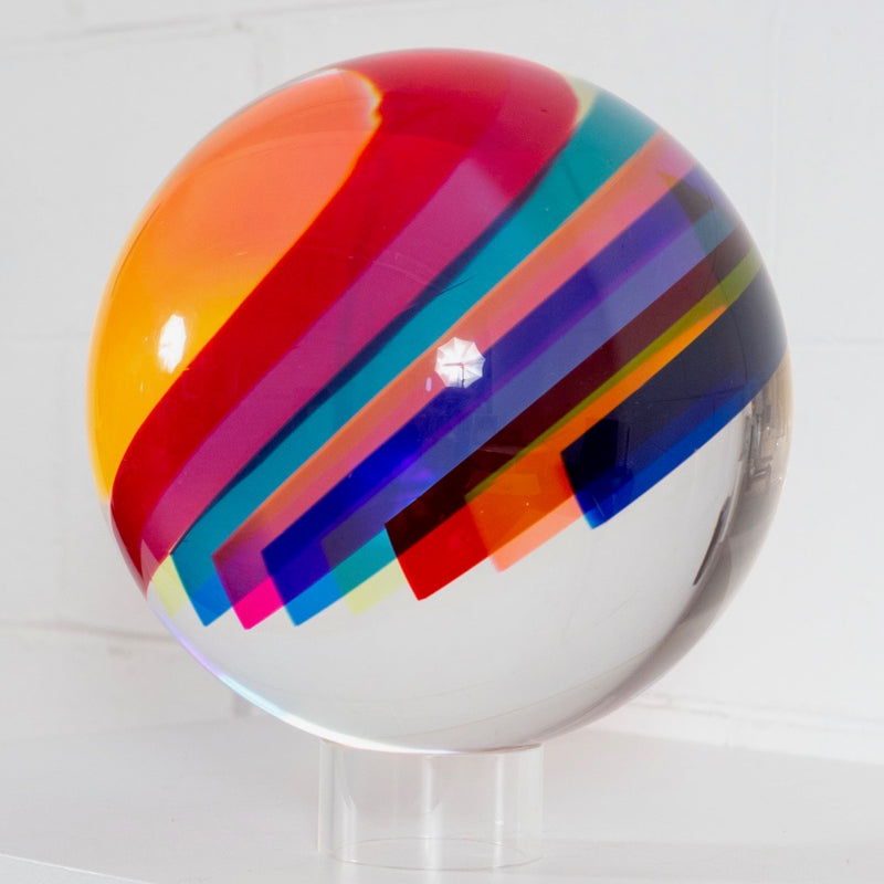 Vasa Mihich, Rainbow Orb, Acrylic sculpture, 1985, Caviar20
