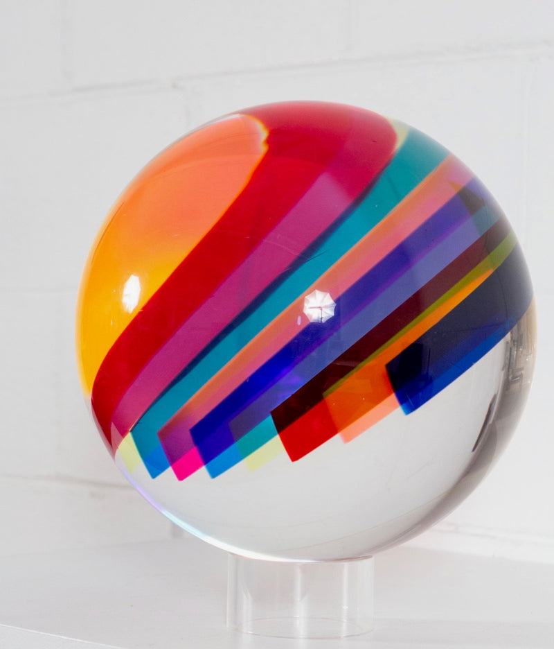Vasa Mihich, Rainbow Orb, Acrylic sculpture, 1985, Caviar20