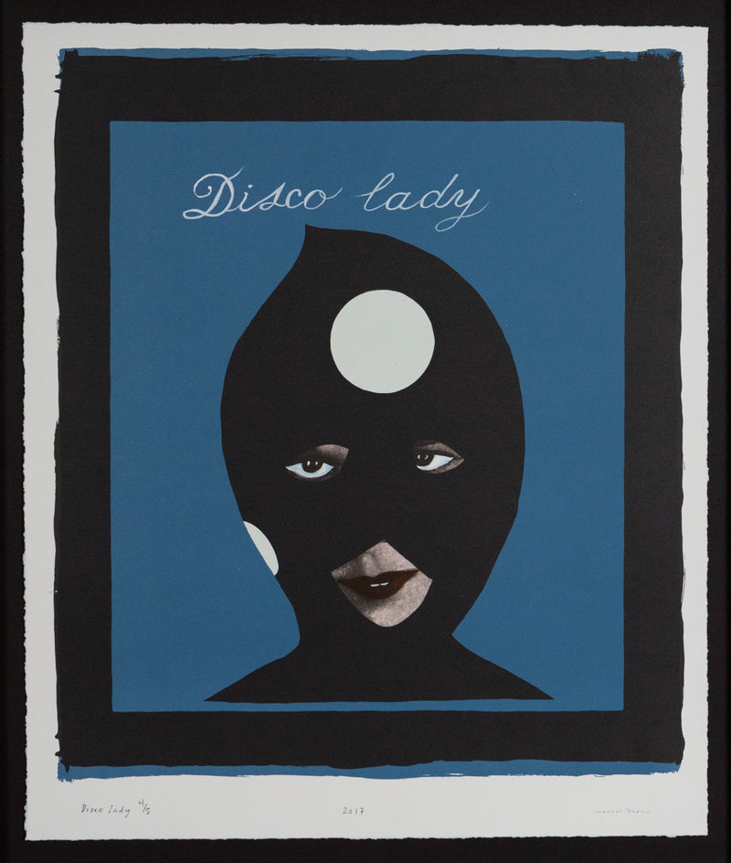 Marcel Dzama, Disco Lady, Ink, lithograph and silkscreen, 2017, Caviar20