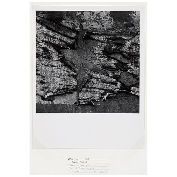 AARON SISKIND "LIMA 25" PHOTO, 1980