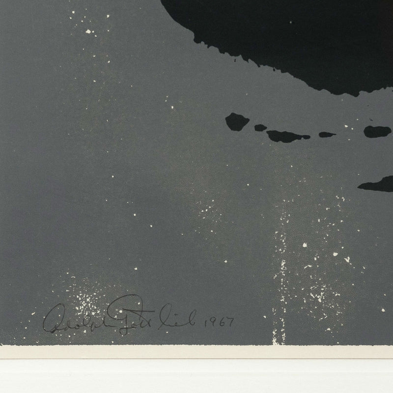 ADOLPH GOTTLIEB "BLACK & GREY" SILKSCREEN, 1967