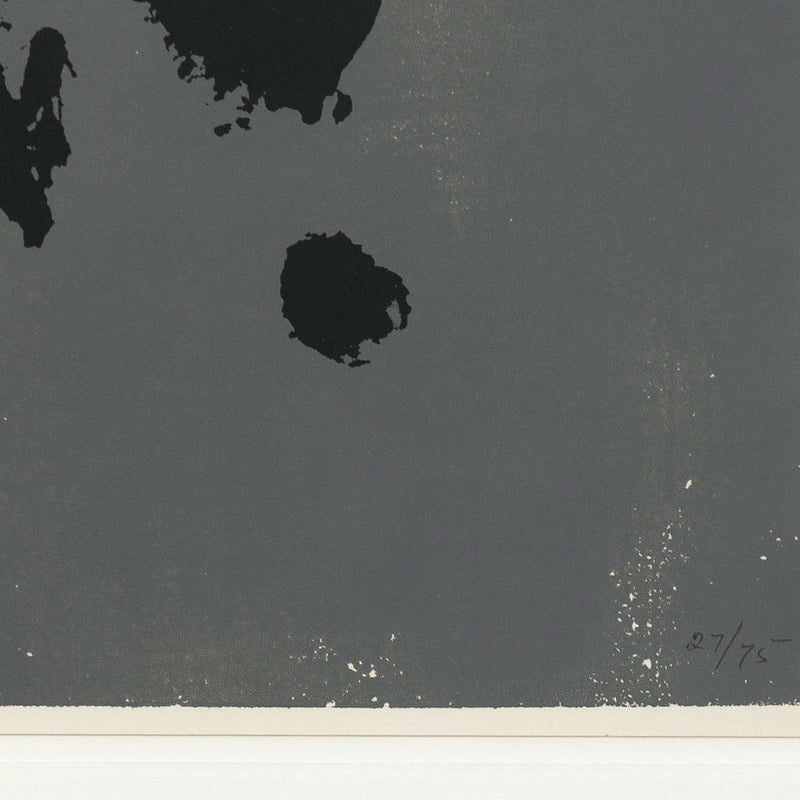 ADOLPH GOTTLIEB "BLACK & GREY" SILKSCREEN, 1967