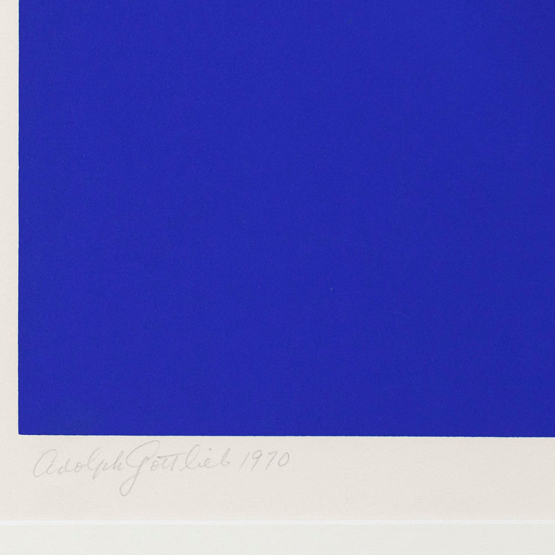 ADOLPH GOTTLIEB "BLUE NIGHT" SCREENPRINT, 1970