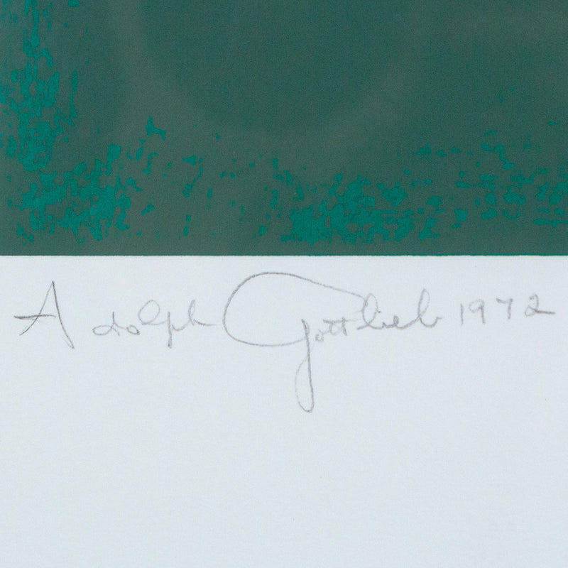 Adolph Gottlieb, Chrome Green, Screenprint, 1972, Caviar20