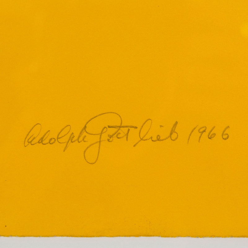 Adolph Gottlieb, Chrome Yellow, Lithograph, 1966, Caviar20