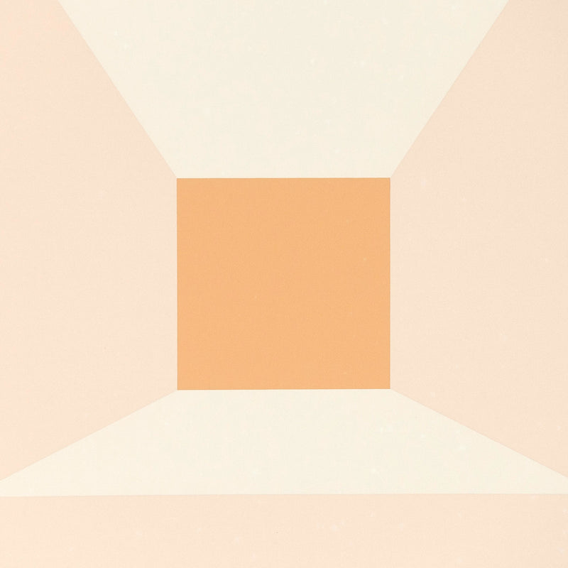 JOSEF ALBERS "MITERED SQUARES- APRICOT" SCREENPRINT, 1976