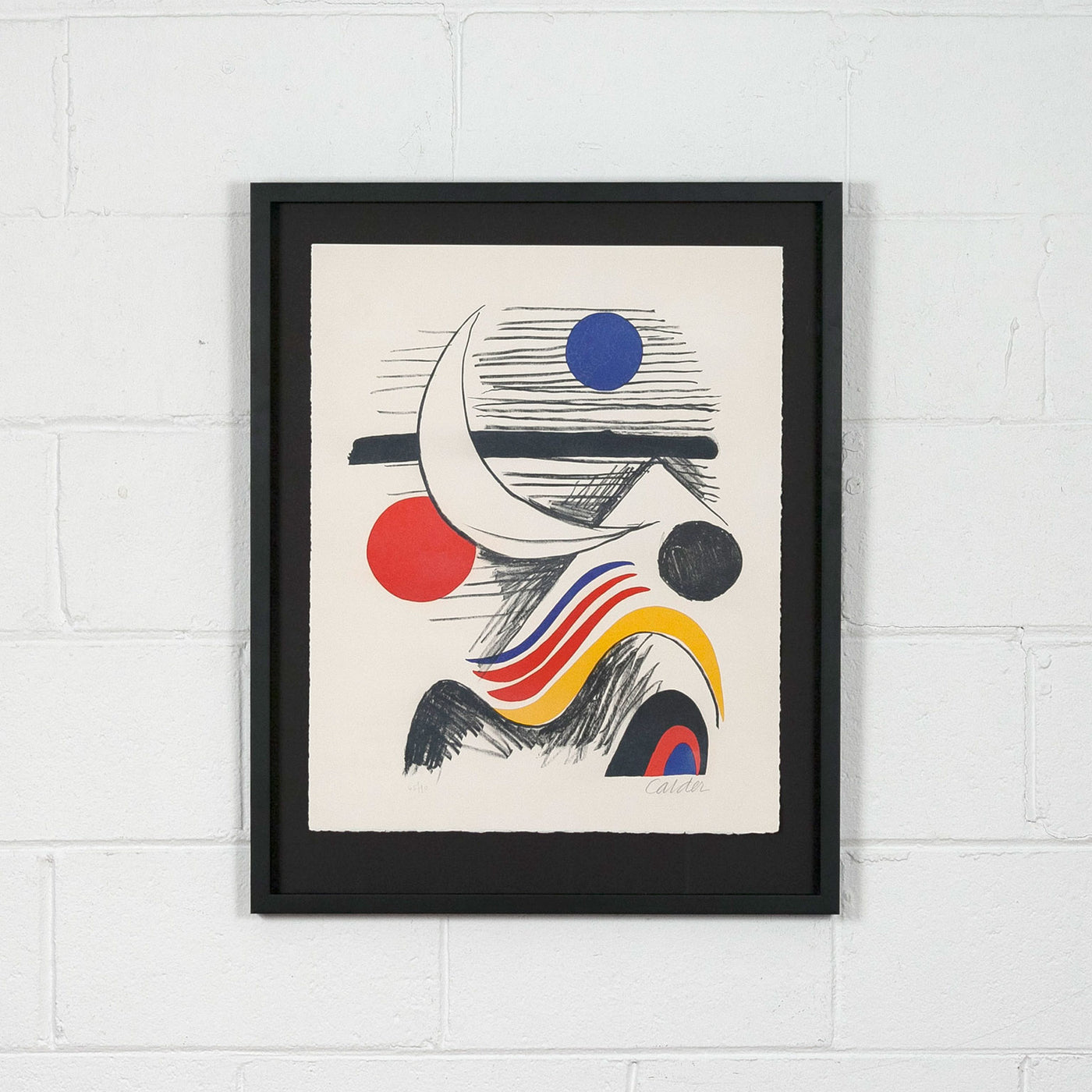 Alexander Calder、Pebbles、希少画集画、新品額装付 ALEXANDER CALDER 