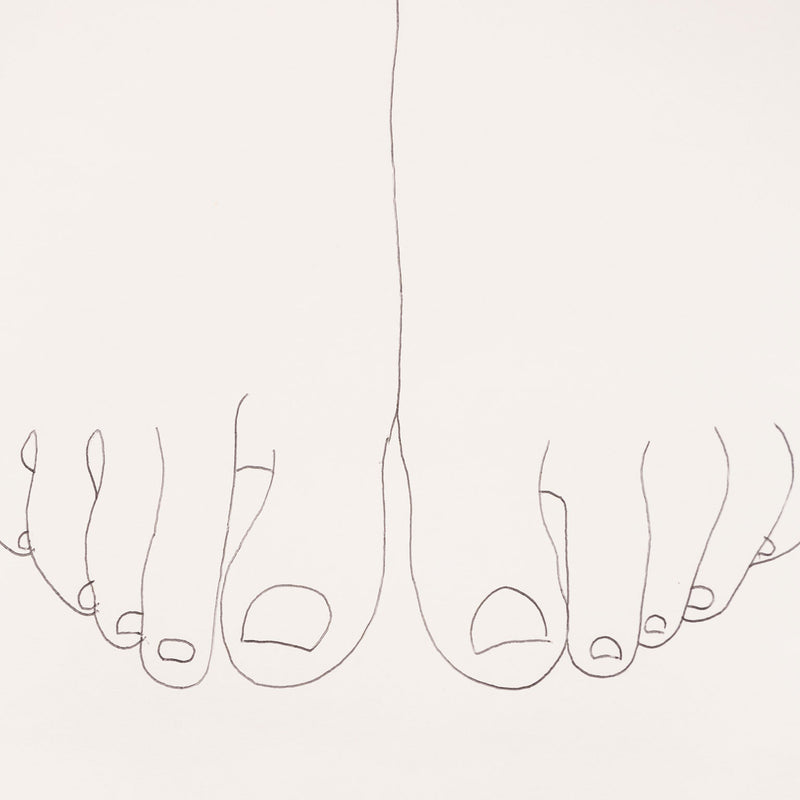 Original Andy Warhol drawing, artwork for sale in Toronto, "Feet" Original drawing, 1950s, Caviar20