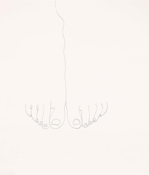 Original Andy Warhol drawing, artwork for sale in Toronto, "Feet" Original drawing, 1950s, Caviar20