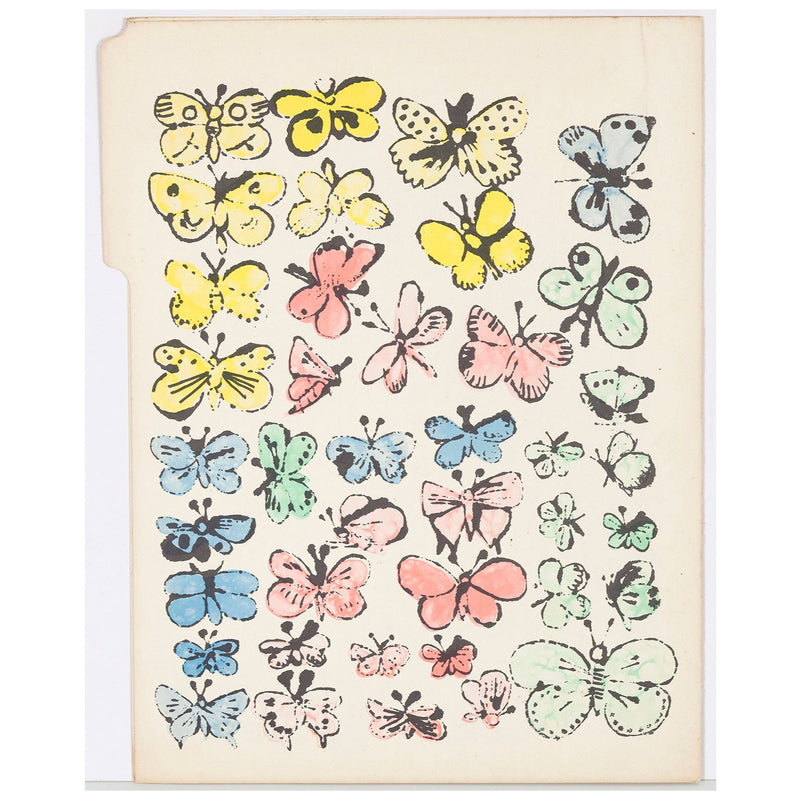 Andy Warhol The Vanity Fair Butterfly folder 1956