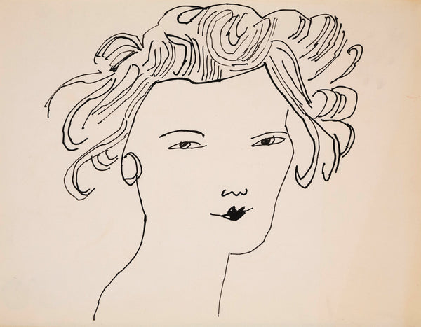 Andy Warhol, Hey Girl, 1955, work on paper, Caviar20