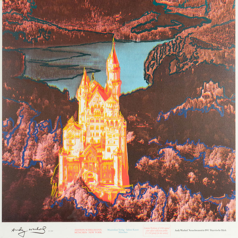 Andy Warhol, Neuschwanstein, Lithograph, 1987, Caviar20