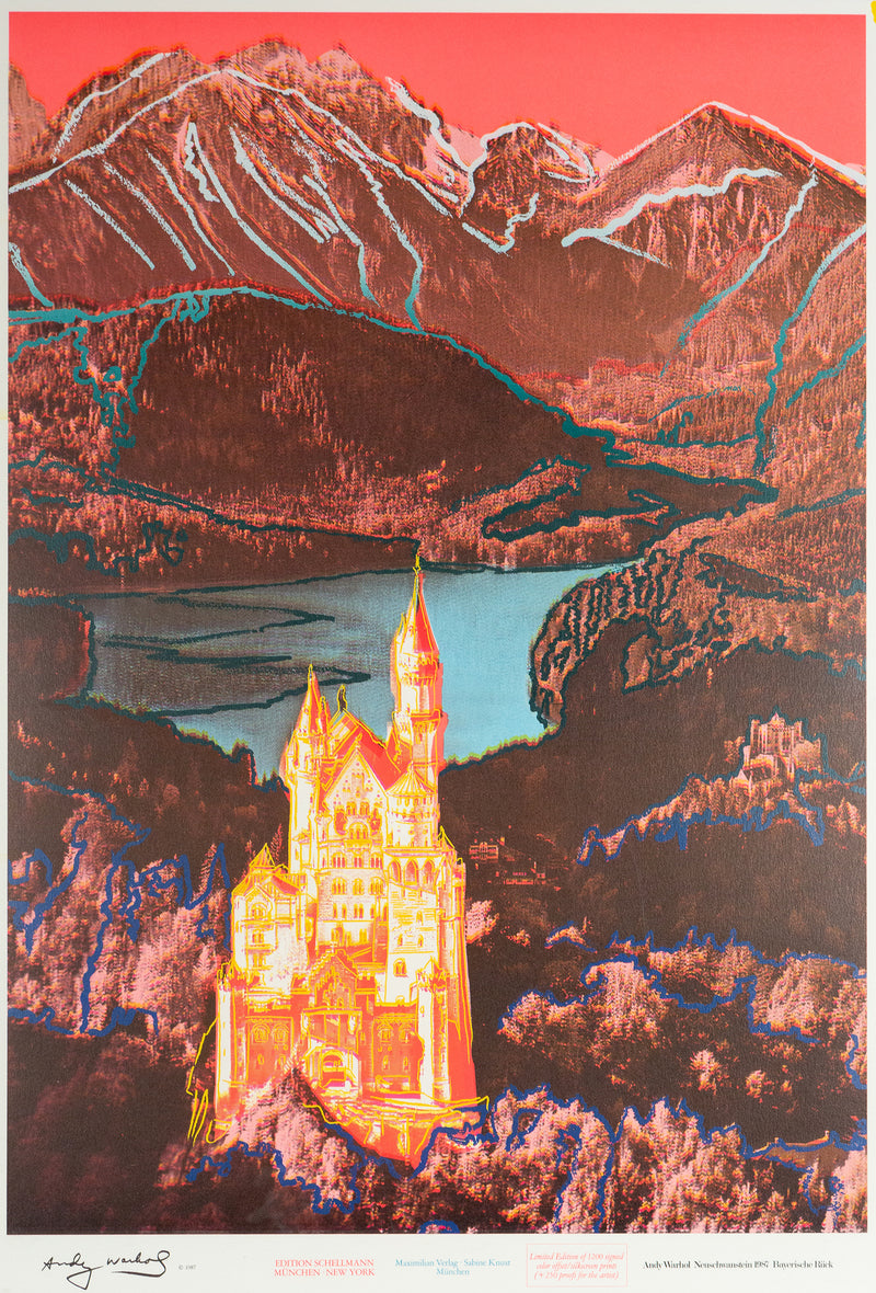 Andy Warhol, Neuschwanstein, Lithograph, 1987, Caviar20